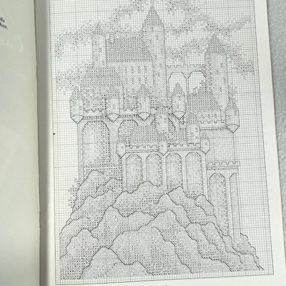 Rare HTF Teresa Wentzler Petites Fantasy Castle and Dragon Pattern Booklet - Picture 6 of 7